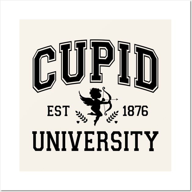 Cupid University Est 1876 Valentine Wall Art by Nessanya